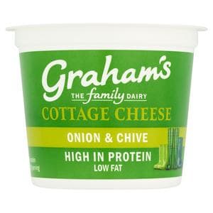Graham's the Family Dairy Cottage Cheese Onion & Chive 300g