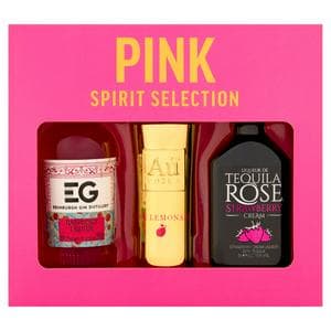 Pink 3 x 5cl Spirit Selection Gift Set