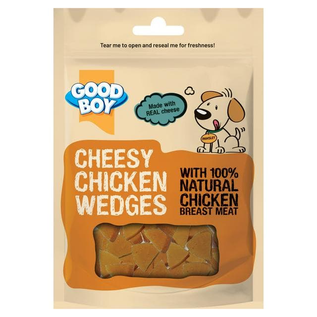 Good Boy Cheesy Chicken Wedges Dog Treats 80g - gallery image 1