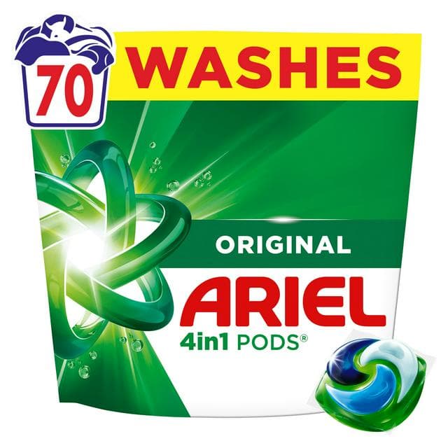 Ariel 3 in 1 Pods Laundry Detergent Washing Capsules 70 Washes - gallery image 1