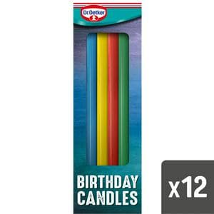 Dr. Oetker Rainbow Birthday Candles x12