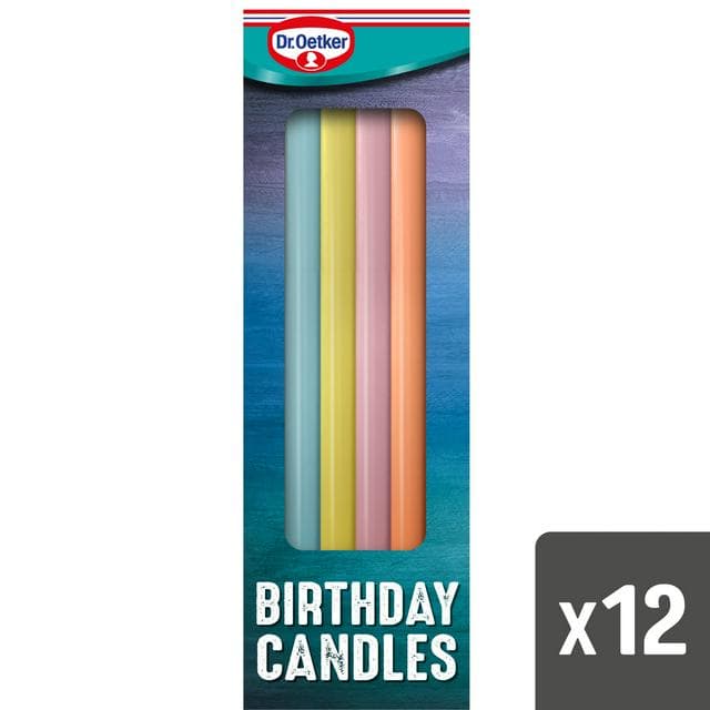 Dr. Oetker Pastel Birthday Candles x12 - gallery image 1