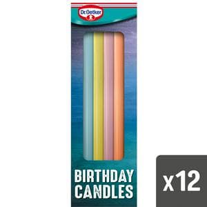 Dr. Oetker Pastel Birthday Candles x12