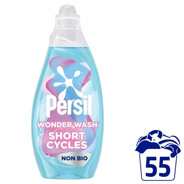 Persil Wonder Wash Liquid Detergent Sensitive Non Bio 55 Washes 1.485L - gallery image 1