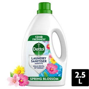 Dettol Additive Antibacterial Laundry Sanitiser Spring Blossom 2.5L