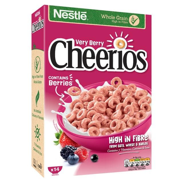 Nestle Cheerios Very Berry Cereal 435g - gallery image 2