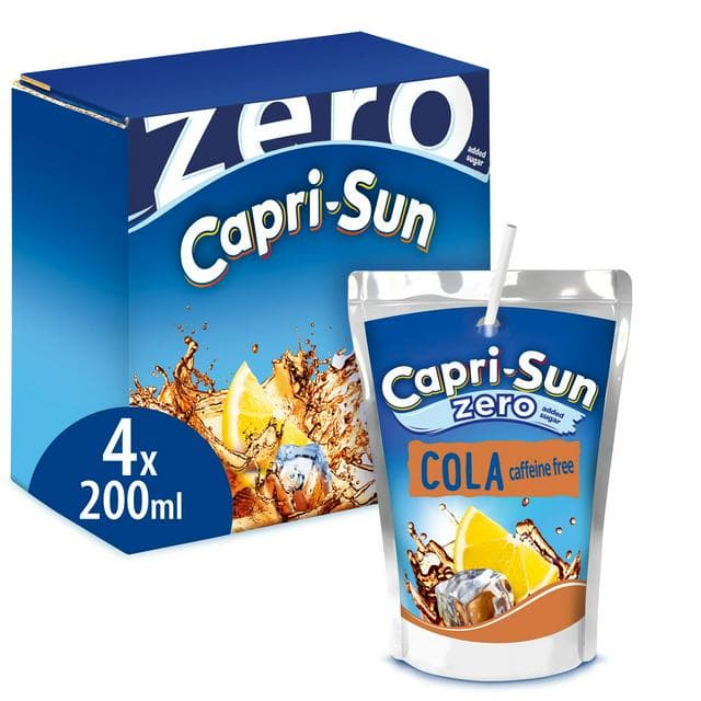Capri-Sun Zero Cola Kids Juice Drink 4 x 200ml - gallery image 1