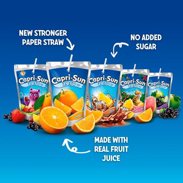 Capri Sun 4 x 200ml Zero Monster Alarm Kids Juice Drink - gallery image 2