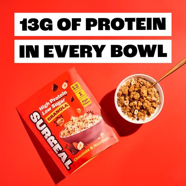 Surreal 300g Chocolate & Hazelnut High Protein Low Sugar Granola - gallery image 4