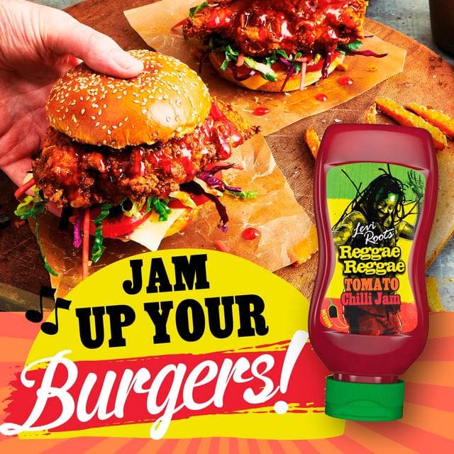 Levi Roots Reggae Reggae Tomato Chilli Jam 300g - gallery image 3