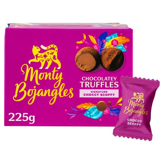 Monty Bojangles Chocolatey Truffles Signature Choccy Scoffy 225g - gallery image 1