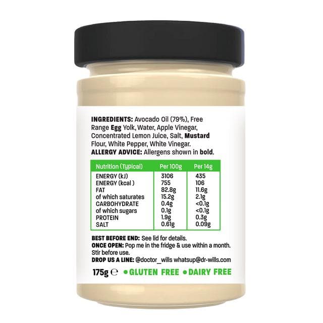 Dr. Will's All Natural Avocado Oil Mayo 175g - gallery image 2