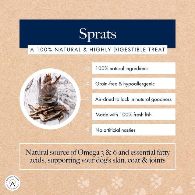 Hollings From the Sea 100g Sprats Dog Treats - gallery image 3