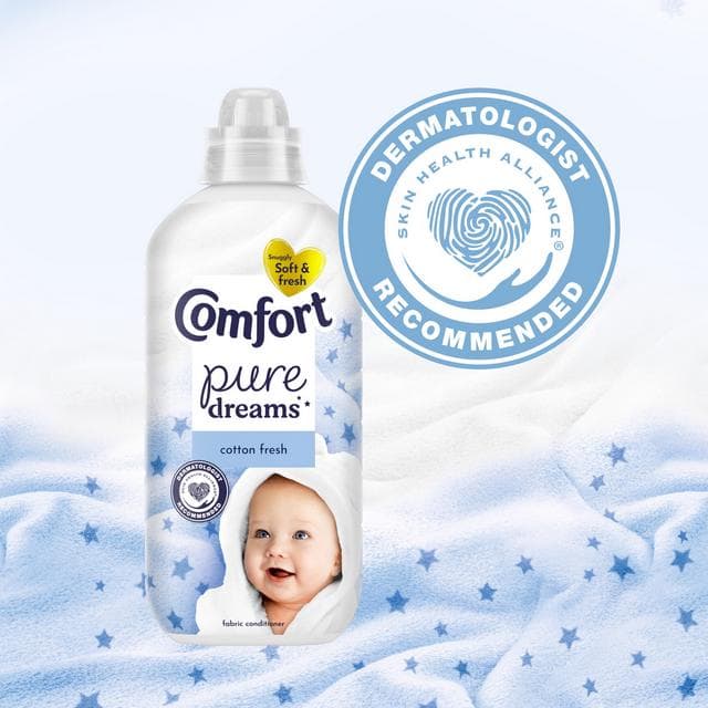 Comfort Fabric Conditioner Pure Dreams Cotton Fresh 30 Washes 900ml - gallery image 2
