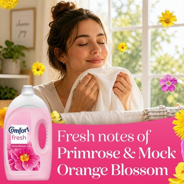 Comfort Fresh Fabric Conditioner Spring Blossom 80 Washes 2.4L - gallery image 4