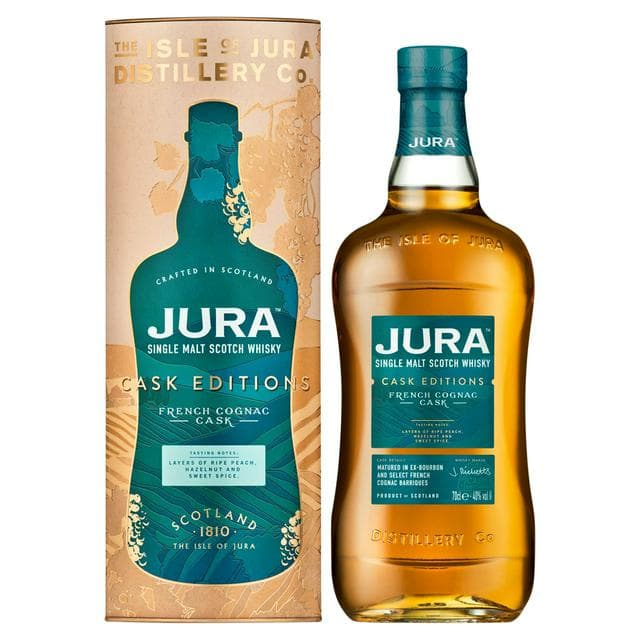 Jura Single Malt Scotch Whisky French Cognac, Cask Edition 70cl - gallery image 1