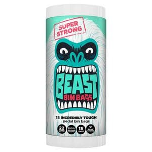 Beast Incredibly Tough Pedal Bin Bags x15
