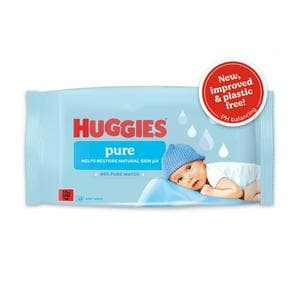 Huggies Pure Baby Wipes x48