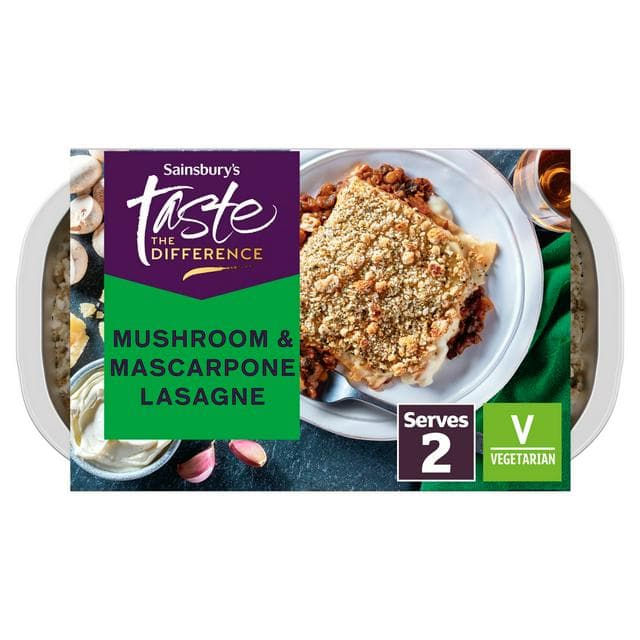 Sainsbury's Mushroom & Mascarpone Lasagne, Taste the Difference 700g - gallery image 1