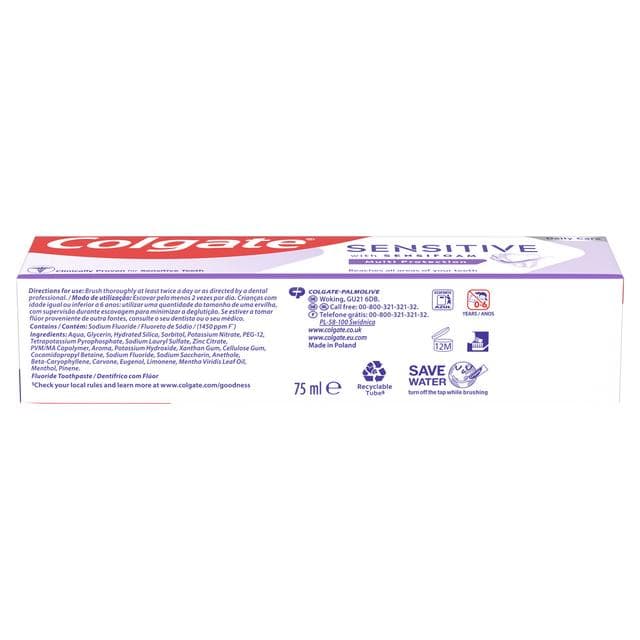 Colgate Sensitive with Sensifoam Multi Protection Toothpaste 75ml - gallery image 2