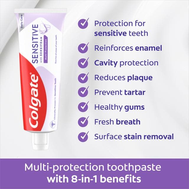 Colgate Sensitive with Sensifoam Multi Protection Toothpaste 75ml - gallery image 6