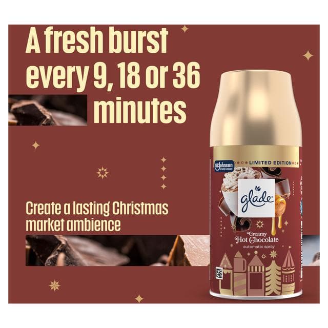 Glade Automatic Spray Refill Festive Honey and Chocolate Air Freshener 269ml - gallery image 2