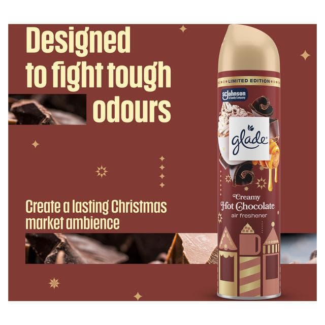 Glade Aerosol Air Freshener Festive Honey and Chocolate 300ml - gallery image 2