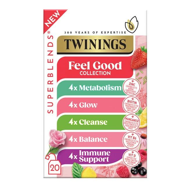 Twinings Superblends Feel Good Collection Tea Bags x20 38.4g - gallery image 1