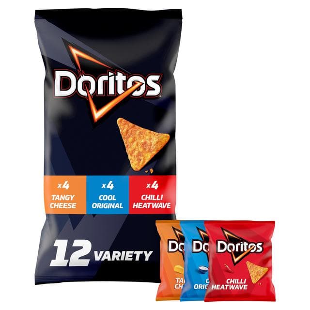 Doritos Variety Pack Tortilla Chips Multipack Crisps 12 x 30g - gallery image 2