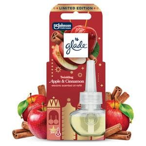Glade Twinkling Apple & Cinnamon Festive Plug In Refill Air Freshener, Limited Edition 20ml