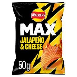 Walkers Max Jalapeno & Cheese Sharing Crisps 50g