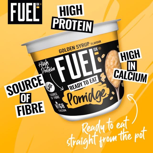 FUEL10K 210g Golden Syrup Ready to Eat On the Go Protein Porridge Oat Cereal Pot - gallery image 2