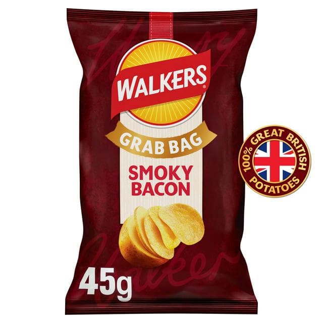 Walkers Crisps Smoky Bacon 45g - gallery image 1