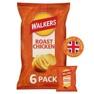 Walkers Roast Chicken Multipack Crisps 6 x 25g