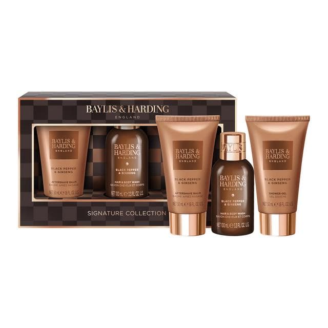 Baylis & Harding Black Pepper & Ginseng Men's Luxury Mini Trio Gift Set - gallery image 2