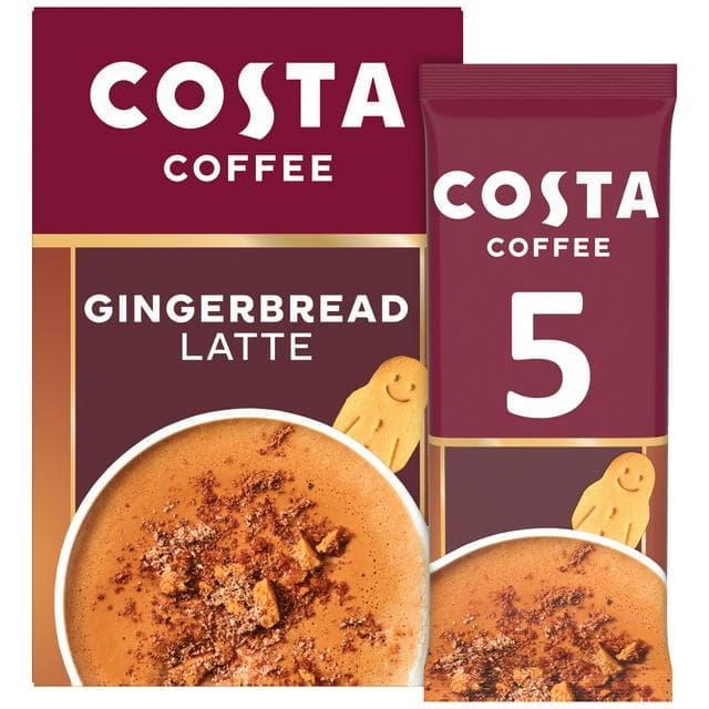 Costa Coffee 6 x 17g Barista Creations Gingerbread Latte Sachets - gallery image 1