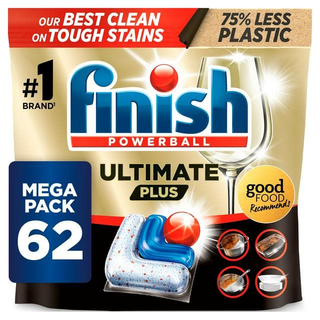Finish Ultimate Plus All in One Dishwasher Tablets Fresh x62 - gallery image 1