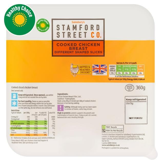 Stamford Street Co. Cooked Chicken Breast 360g - gallery image 1