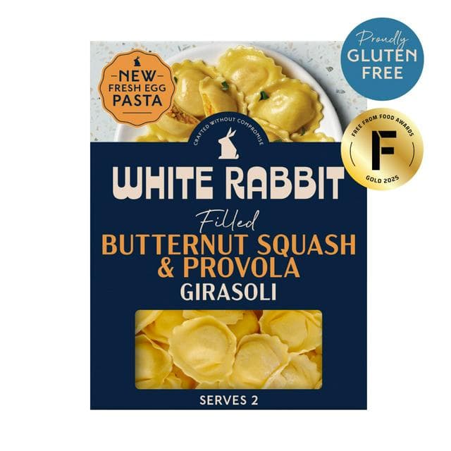 White Rabbit 250g Butternut Squash & Provola Gluten Free Filled Girasoli Pasta - gallery image 1