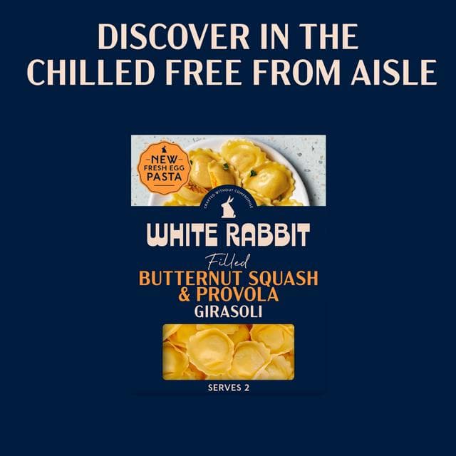 White Rabbit 250g Butternut Squash & Provola Gluten Free Filled Girasoli Pasta - gallery image 3