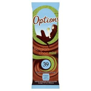 Options Instant Belgian Hot Chocolate Mint Drink 11g