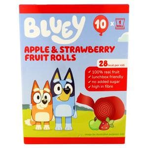 Bluey Apple & Strawberry Fruit Rolls 10 x 10g