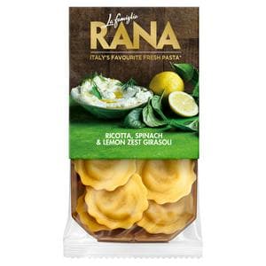 La Famiglia Rana Ricotta, Spinach & Lemon Zest Girasoli 250g