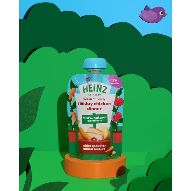 Heinz Sunday Chicken Dinner Baby Food Pouch 7+ Months 130g - gallery image 3