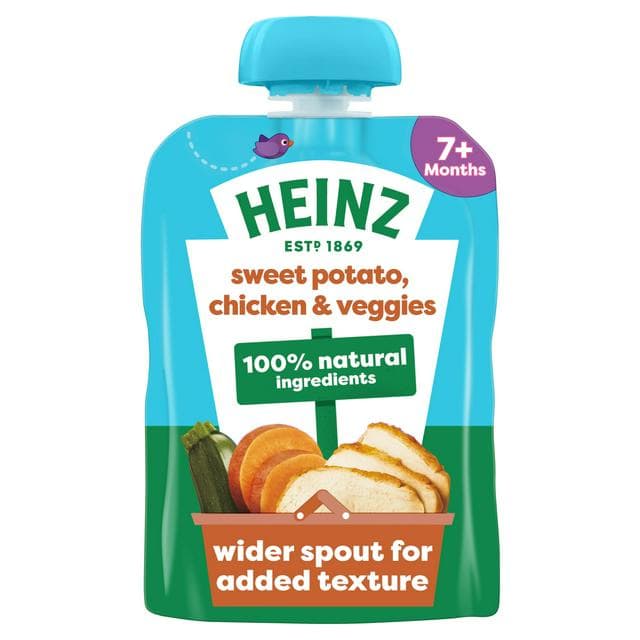 Heinz Sweet Potato, Chicken & Veggies Pouch Baby Food 7+ Months 130g - gallery image 1