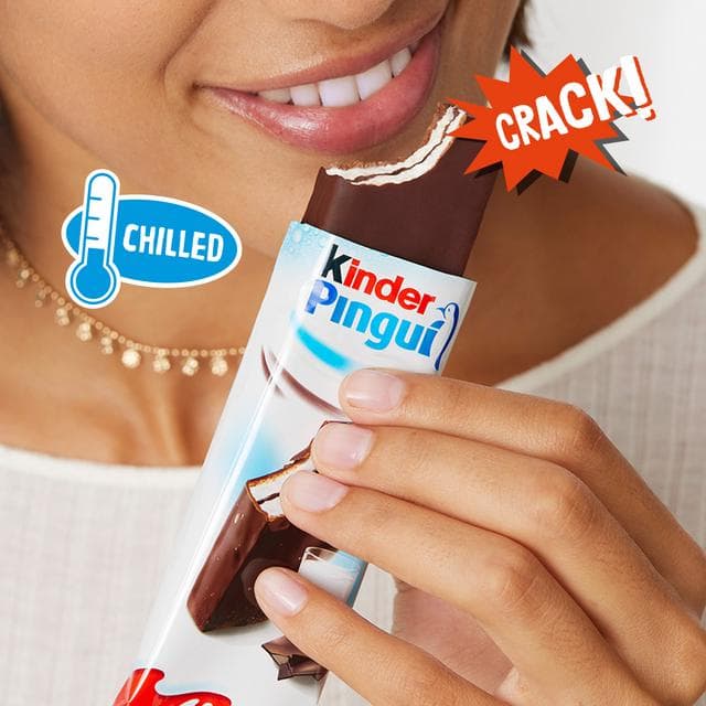 Kinder Pingui Milk & Chocolate Chilled Treat 4 x 30g - gallery image 3