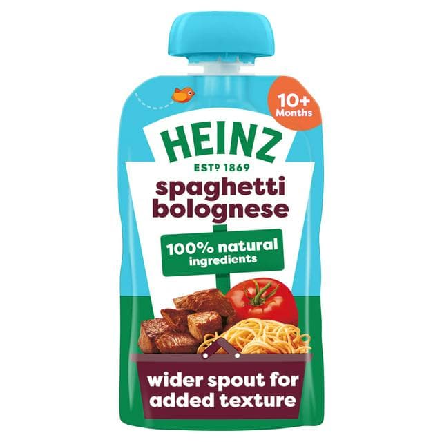 Heinz Spaghetti Bolognese Baby Food Pouch 10+ Months 180g - gallery image 1