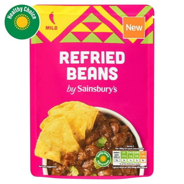 Sainsbury's Refried Beans 200g - gallery image 1