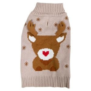 Rosewood Cupid & Comet Reindeer Jumper for Medium Dogs