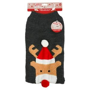 Rosewood Cupid & Comet Reindeer Jumper for Large Dogs